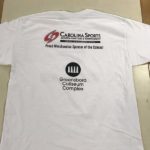 back of crolina cobras toss out tee screen printed t-shirts